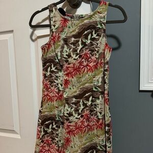vintage hawaiian print dress